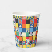 BUGS BUNNY™ Kleurrijke Naam en Gezichtschecker Papieren Bekers (Rechts)