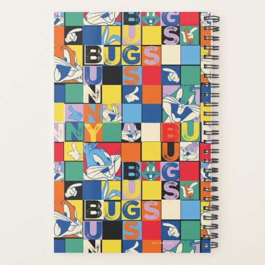 BUGS BUNNY™ Kleurrijke Naam en Gezichtschecker Planner (Achterkant)