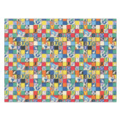 BUGS BUNNY™ Kleurrijke Naam en Gezichtschecker Tafelkleed (Voorkant (Horizontaal))