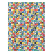 BUGS BUNNY™ Kleurrijke Naam en Gezichtschecker Tafelkleed (Voorkant)