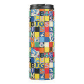 BUGS BUNNY™ Kleurrijke Naam en Gezichtschecker Thermosbeker (Achterkant)