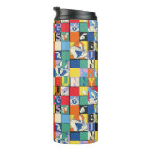 BUGS BUNNY™ Kleurrijke Naam en Gezichtschecker Thermosbeker (Geroteerd rechts)