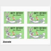 BUGS BUNNY™ liggen | Gefeliciteerd Rechthoekige Sticker (Vel)