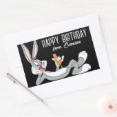 BUGS BUNNY™ liggen | Gefeliciteerd Rechthoekige Sticker (Envelop)