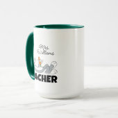 BUGS BUNNY™ Liggend Eten Wortel Leraar Mok (Voorkant links)