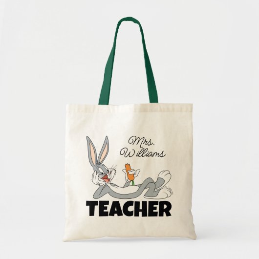 BUGS BUNNY™ Liggend Eten Wortel Leraar Tote Bag (Voorkant)