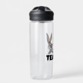 BUGS BUNNY™ Liggend Eten Wortel Leraar Waterfles (Voorkant)