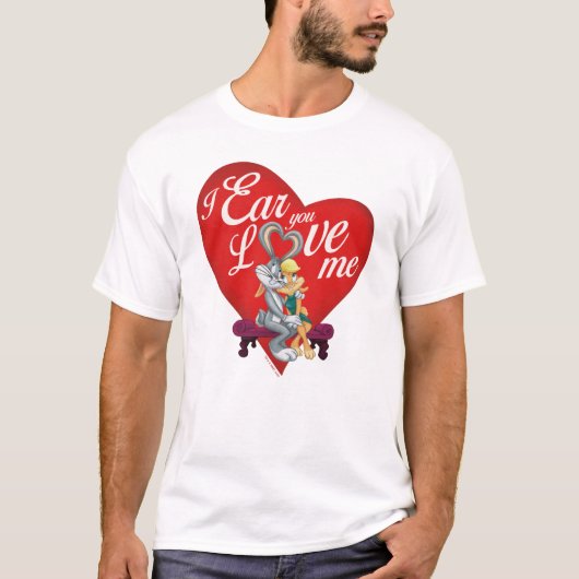 BUGS BUNNY™ & Lola Bunny - Ik zie dat je van me ho T-shirt (Voorkant)