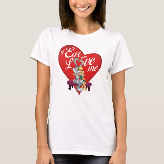 BUGS BUNNY™ & Lola Bunny - Ik zie dat je van me ho T-shirt (Voorkant)