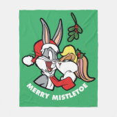 BUGS BUNNY™ & Lola "Merry Mistletoe" Fleece Deken (Voorkant)