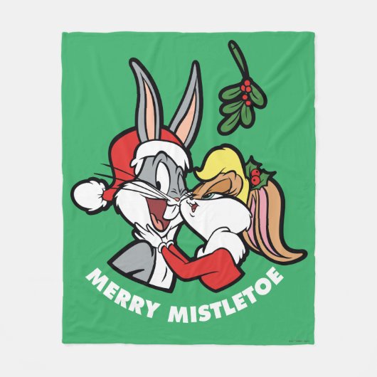 BUGS BUNNY™ & Lola "Merry Mistletoe" Fleece Deken (Voorkant)