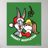 BUGS BUNNY™ & Lola "Merry Mistletoe" Poster (Voorkant)