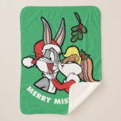 BUGS BUNNY™ & Lola "Merry Mistletoe" Sherpa Deken (Voorkant)