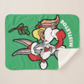 BUGS BUNNY™ & Lola "Merry Mistletoe" Sherpa Deken (Voorkant (horizontaal))