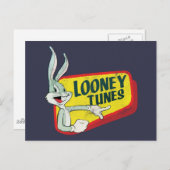 BUGS BUNNY™ LOONEY TUNES™ Retro Patch Briefkaart (Voorkant / Achterkant)