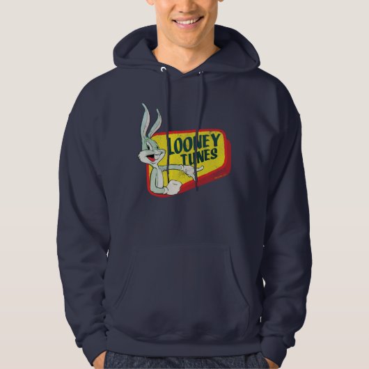 BUGS BUNNY™ LOONEY TUNES™ Retro Patch Hoodie (Voorkant)