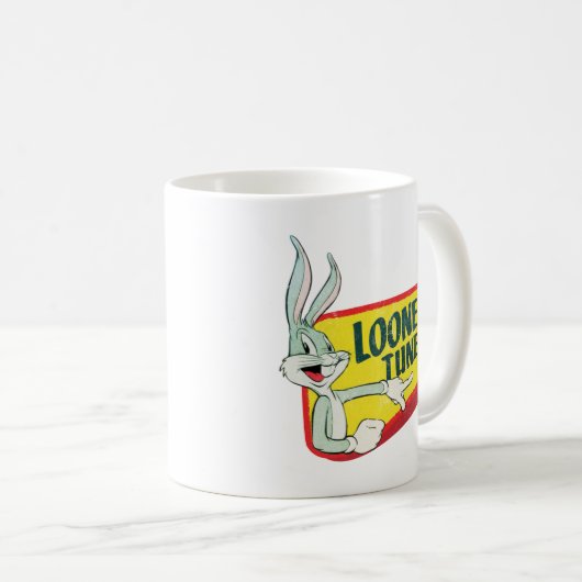 BUGS BUNNY™ LOONEY TUNES™ Retro Patch Koffiemok (Voorkant rechts)