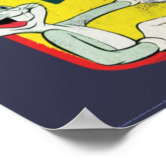 BUGS BUNNY™ LOONEY TUNES™ Retro Patch Poster (Hoek)
