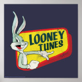 BUGS BUNNY™ LOONEY TUNES™ Retro Patch Poster (Voorkant)