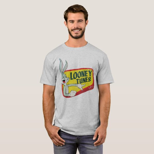 BUGS BUNNY™ LOONEY TUNES™ Retro Patch T-shirt (Voorkant volledig)