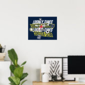 BUGS BUNNY™ LOONEY TUNES™ Voetbalclub Poster (Thuiskantoor)