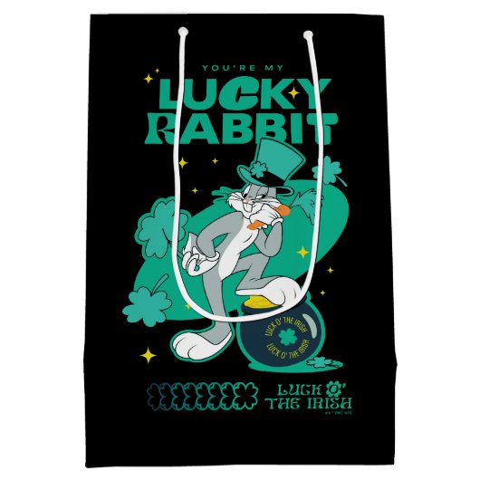 BUGS BUNNY™ Lucky Rabbit Medium Cadeauzakje (Achterkant)