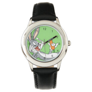 BUGS BUNNY™-Lying Down Eating Carrot Horloge