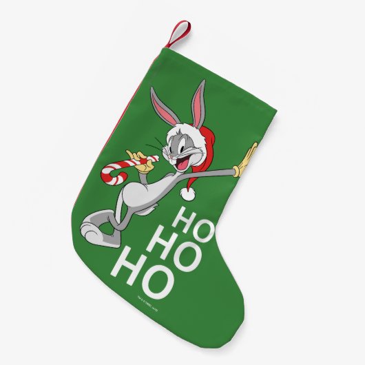 BUGS BUNNY™ met snoepriet Kleine Kerstsok (Voorkant (Hangend))