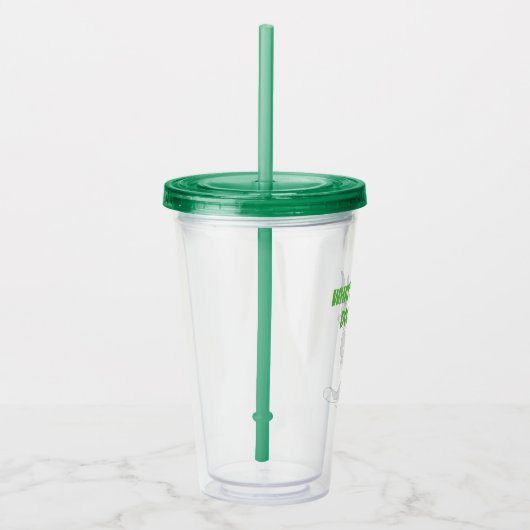 BUGS BUNNY™ met wortel Acryl Drinkbeker (Rechts)