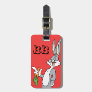 BUGS BUNNY™ met wortel Bagagelabel