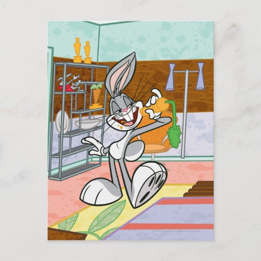BUGS BUNNY™ met wortel Briefkaart (Voorkant)