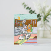 BUGS BUNNY™ met wortel Briefkaart (Staand voorkant)