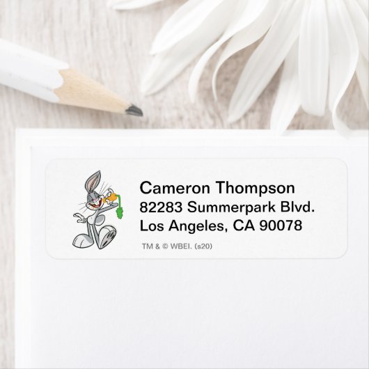 BUGS BUNNY™ met wortel Etiket (Insitu)