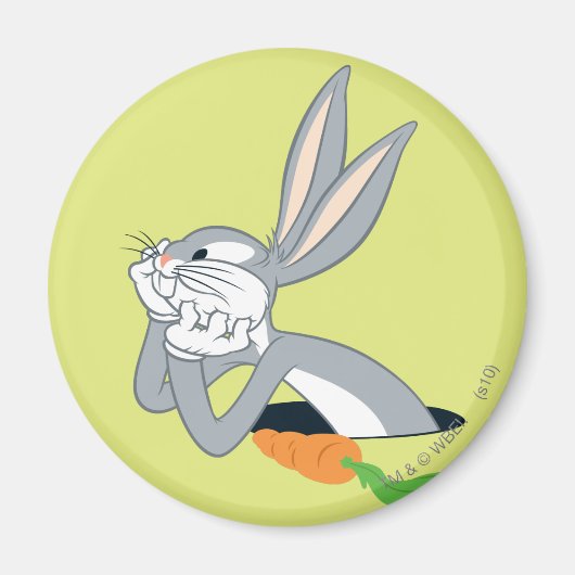 BUGS BUNNY™ met wortel Magneet (Voorkant)