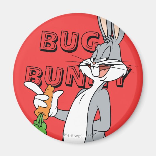 BUGS BUNNY™ met wortel Magneet (Voorkant)