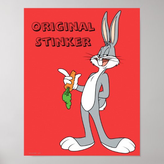 BUGS BUNNY™ Met Wortel Poster (Voorkant)