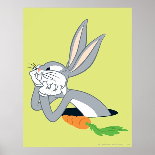 BUGS BUNNY™ met wortel Poster (Voorkant)