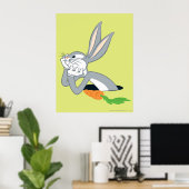 BUGS BUNNY™ met wortel Poster (Thuiskantoor)