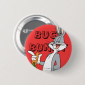 BUGS BUNNY™ met wortel Ronde Button 5,7 Cm (Voorkant /achterkant)