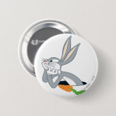 BUGS BUNNY™ met wortel Ronde Button 5,7 Cm (Voorkant /achterkant)