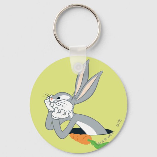 BUGS BUNNY™ met wortel Sleutelhanger (Voorkant)
