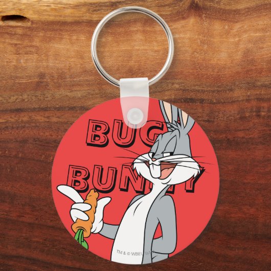 BUGS BUNNY™ met wortel Sleutelhanger (Voorkant)