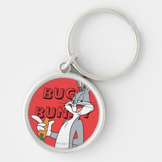 BUGS BUNNY™ met wortel Sleutelhanger (Voorkant)