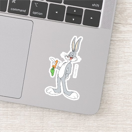 BUGS BUNNY™ met wortel Sticker (Detail)