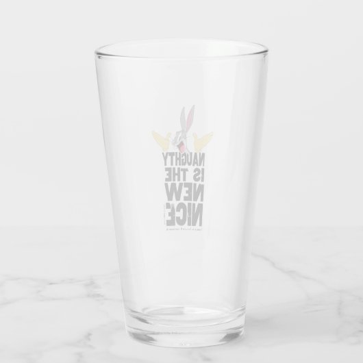 BUGS BUNNY™ "Naughty is the New Nice" Glas (Achterkant)