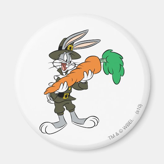 BUGS BUNNY™ Pilgrim Thanksgiving Magneet (Voorkant)