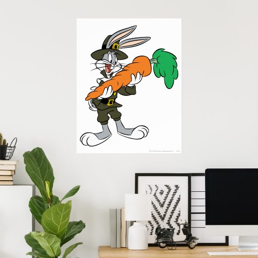 BUGS BUNNY™ Pilgrim Thanksgiving Poster (Thuiskantoor)