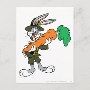 BUGS BUNNY™ Pilgrim Thanksgiving wortel Feestdagenkaart
