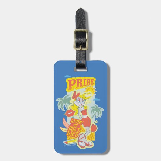 BUGS BUNNY™ Pride - Livin's beste leven Bagagelabel (Voorkant verticaal)