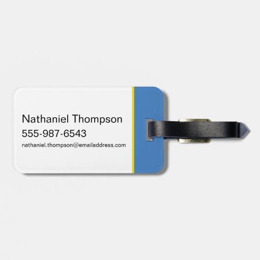 BUGS BUNNY™ Pride - Livin's beste leven Bagagelabel (Achterkant horizontaal)